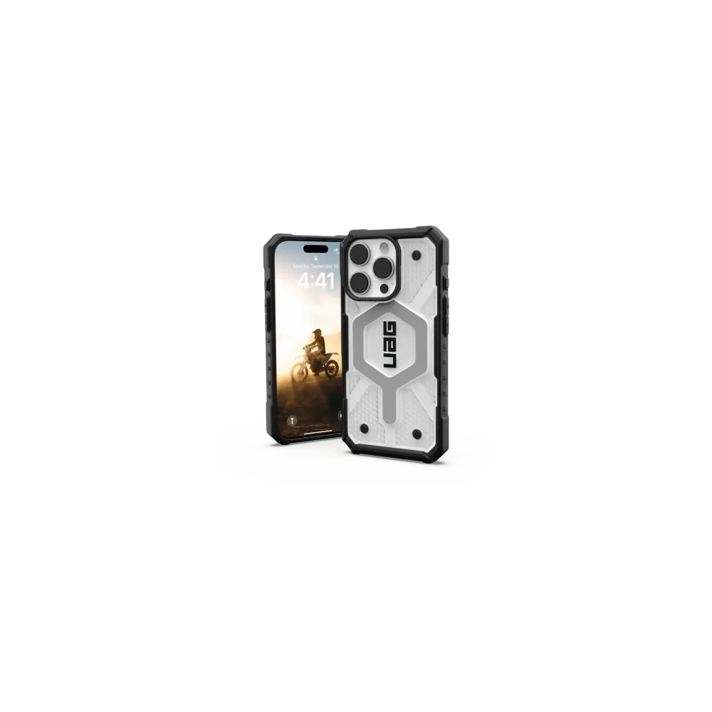 Wholesale UAG Urban Armor Gear Pathfinder Clear Apple iPhone 16 Pro MagSafe (ice/black) - UAG1436 - {ean13} - Hurt