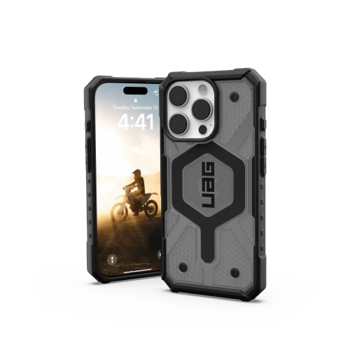 Etui UAG Urban Armor Gear Pathfinder Clear Apple iPhone 16 Pro MagSafe (ash)