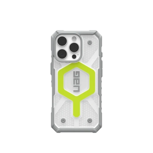 Etui UAG Urban Armor Gear Pathfinder Clear Apple iPhone 16 Pro MagSafe (active neon)