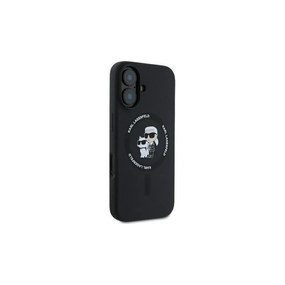 Hurtownia GSM - Karl Lagerfeld KLHMP16MSCMKCRHK Apple iPhone 16 Plus Hardcase Silikon Karl&Choupette Ring MagSafe schwarz - KLD21714 - {ean13} - Hurt