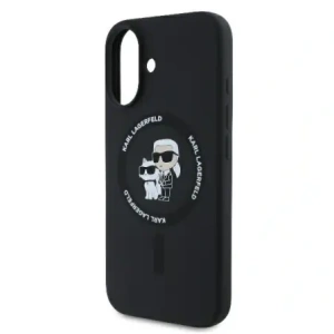 Hurtownia GSM - Karl Lagerfeld KLHMP16MSCMKCRHK Apple iPhone 16 Plus kemény tok szilikon Karl&Choupette gyűrű MagSafe fekete - KLD21714 - {ean13} - Hurt