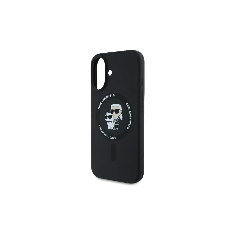 Hurtownia GSM - Karl Lagerfeld KLHMP16MSCMKCRHK Apple iPhone 16 Plus Hardcase Silikon Karl&Choupette Ring MagSafe schwarz - KLD21714 - {ean13} - Hurt
