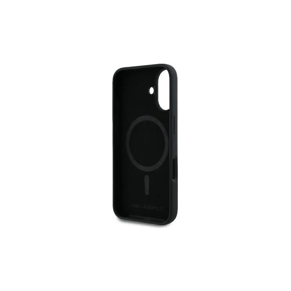 Hurtownia GSM - Etui Karl Lagerfeld KLHMP16MSCMKCRHK Apple iPhone 16 Plus hardcase Silicone Karl&Choupette Ring MagSafe czarny/black - KLD21714 - {ean13} - Hurt
