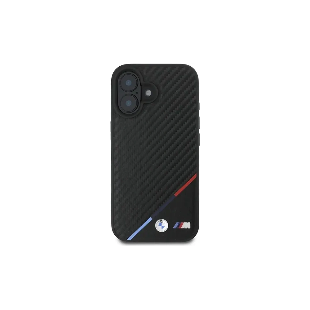 Hurtownia GSM - BMW BMHMP16M23PUDTK Apple iPhone 16 Plus kemény tok Carbon Tricolor Line MagSafe fekete - BMW688 - {ean13} - Hurt
