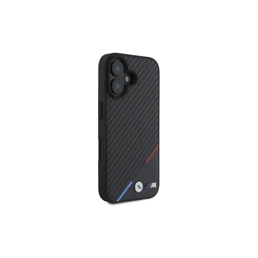 Hurtownia GSM - BMW BMHMP16M23PUDTK Apple iPhone 16 Plus kemény tok Carbon Tricolor Line MagSafe fekete - BMW688 - {ean13} - Hurt