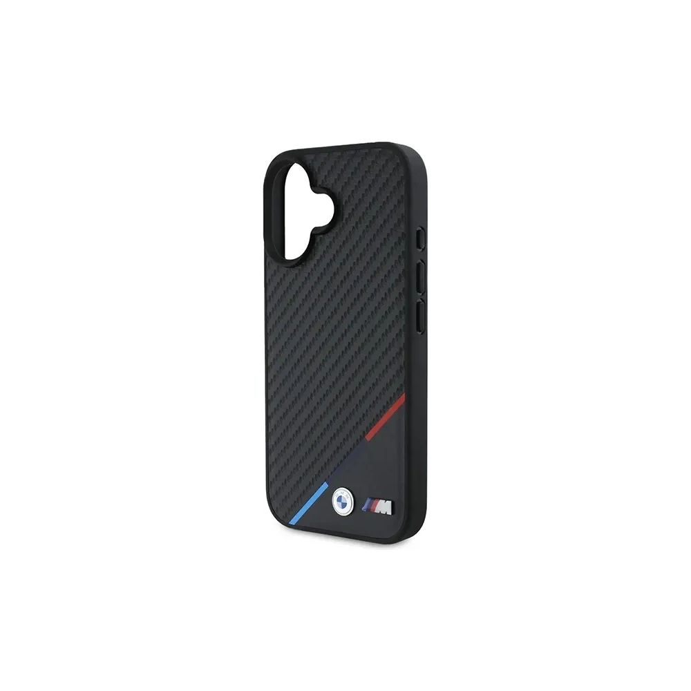 Hurtownia GSM - BMW BMHMP16M23PUDTK Apple iPhone 16 Plus kemény tok Carbon Tricolor Line MagSafe fekete - BMW688 - {ean13} - Hurt