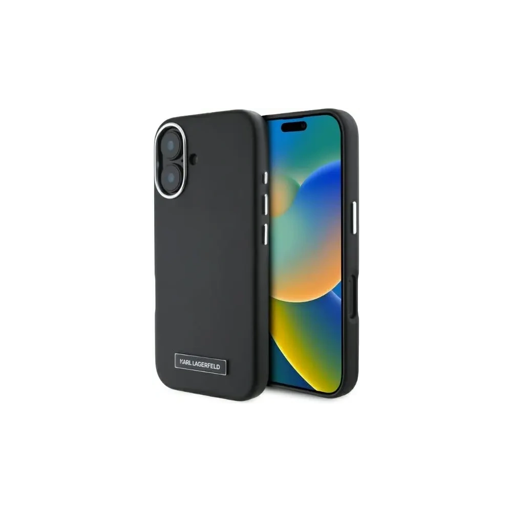 Hurtownia GSM - Karl Lagerfeld KLHMP16SPGMSRPK Apple iPhone 16 hardcase FW Metal Plate MagSafe černý - KLD21719 - {ean13} - Hurt