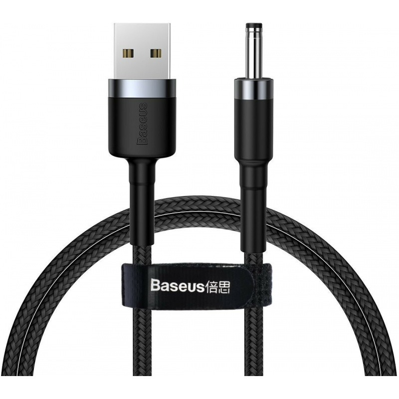 Baseus Distributor - 6953156297517 - BSU1046BLKGRY - Baseus Cafule Cable USB to DC 3.5mm 2A 1m Gray+Black - B2B homescreen