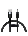 Hurtownia GSM - USB-Kabel zu DC 3,5mm Baseus Cafule, 2A, 1m (schwarz-grau) - BSU1046BLKGRY - {ean13} - Hurt