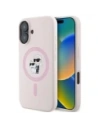 Hurtownia GSM - Karl Lagerfeld KLHMP16SSCMKCRHP Apple iPhone 16 carcasă dură din silicon Karl&Choupette MagSafe roz - KLD21722 - {ean13} - Hurt