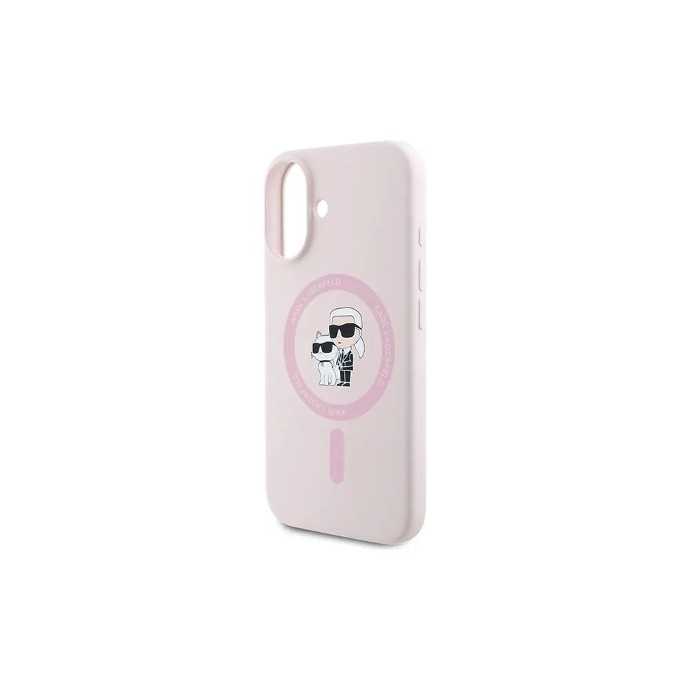 Hurtownia GSM - Karl Lagerfeld KLHMP16SSCMKCRHP Apple iPhone 16 carcasă dură din silicon Karl&Choupette MagSafe roz - KLD21722 - {ean13} - Hurt