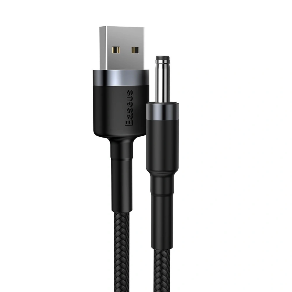 Hurtownia GSM - USB-Kabel zu DC 3,5mm Baseus Cafule, 2A, 1m (schwarz-grau) - BSU1046BLKGRY - {ean13} - Hurt