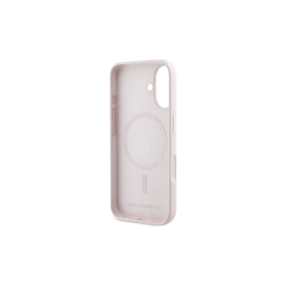 Hurtownia GSM - Karl Lagerfeld KLHMP16SSCMKCRHP Apple iPhone 16 carcasă dură din silicon Karl&Choupette MagSafe roz - KLD21722 - {ean13} - Hurt