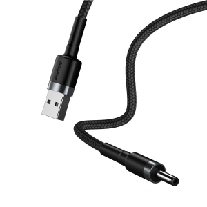 Hurtownia GSM - USB-Kabel zu DC 3,5mm Baseus Cafule, 2A, 1m (schwarz-grau) - BSU1046BLKGRY - {ean13} - Hurt
