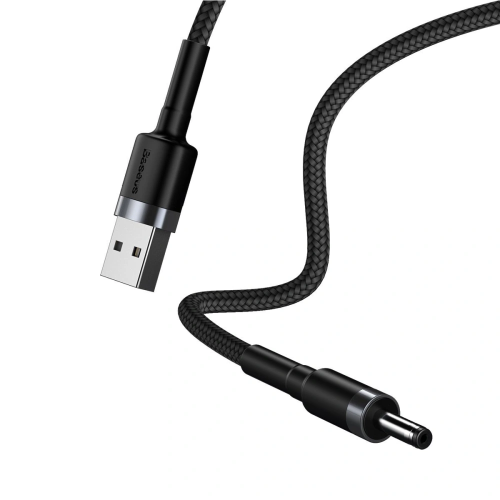 Hurtownia GSM - Kabel USB do DC 3,5mm Baseus Cafule, 2A, 1m (czarno-szary) - BSU1046BLKGRY - {ean13} - Hurt