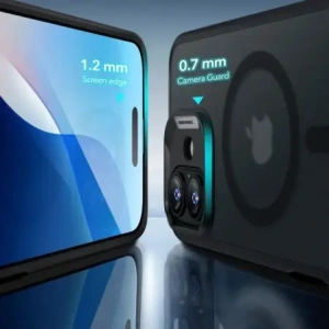 Hurtownia GSM - ESR Classic Hybrid Halolock MagSafe & Tempered Glass Apple iPhone 16 Negru Înghețat - ESR844 - {ean13} - Hurt