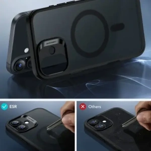 ESR Classic Hybrid Halolock MagSafe & Tempered Glass Apple iPhone 16 Matt Fekete