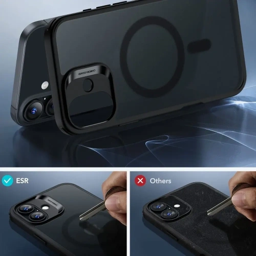 Zestaw ESR Classic Hybrid Halolock MagSafe & Tempered Glass Apple iPhone 16 Frosted Black