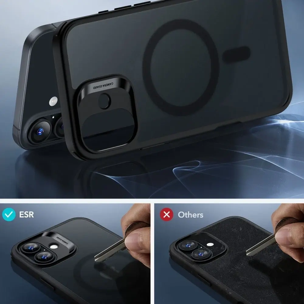 Hurtownia GSM - ESR Classic Hybrid Halolock MagSafe & Tempered Glass Apple iPhone 16 Matt Fekete - ESR844 - {ean13} - Hurt
