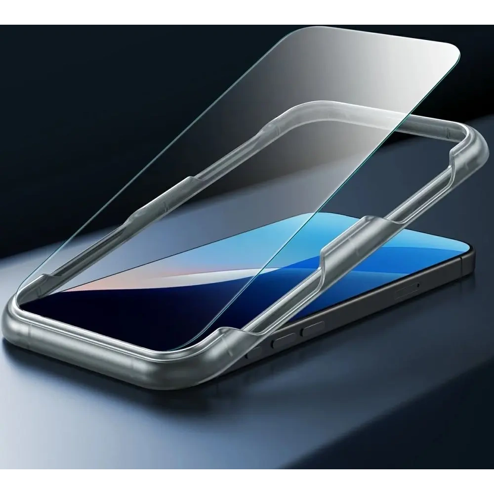Hurtownia GSM - ESR Classic Hybrid Halolock MagSafe & Tempered Glass Apple iPhone 16 Negru Înghețat - ESR844 - {ean13} - Hurt