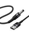 Hurtownia GSM - USB-Kabel zu DC 3,5mm Baseus Cafule, 2A, 1m (schwarz-grau) - BSU1046BLKGRY - {ean13} - Hurt