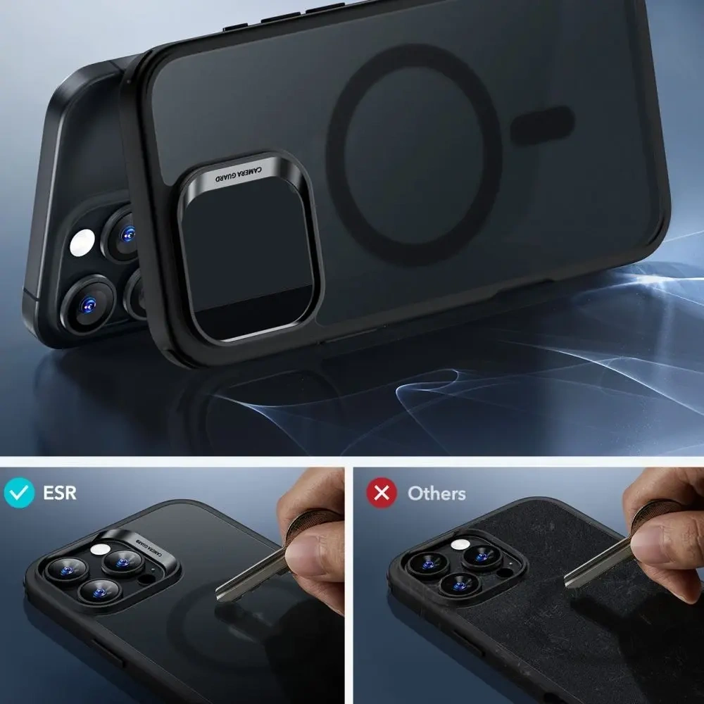 Wholesale ESR Classic Hybrid Halolock MagSafe & Tempered Glass Apple iPhone 16 Pro Max Frosted Black - ESR846 - {ean13} - Hurt