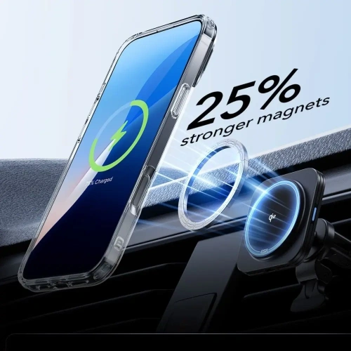 Zestaw ESR Classic Hybrid Kickstand Halolock MagSafe & Tempered Glass Apple iPhone 16 Pro Clear