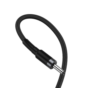 Hurtownia GSM - USB-Kabel zu DC 3,5mm Baseus Cafule, 2A, 1m (schwarz-grau) - BSU1046BLKGRY - {ean13} - Hurt