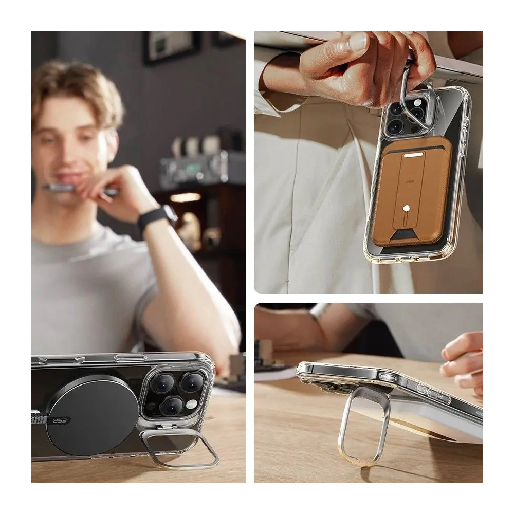 Hurtownia GSM - ESR Classic Hybrid Kickstand Halolock MagSafe és Edzett Üveg Apple iPhone 16 Pro Max Átlátszó - ESR848 - {ean13} - Hurt