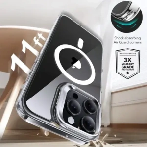 Hurtownia GSM - ESR Suport clasic hibrid Halolock MagSafe și sticlă călită Apple iPhone 16 Pro Max Clar - ESR848 - {ean13} - Hurt