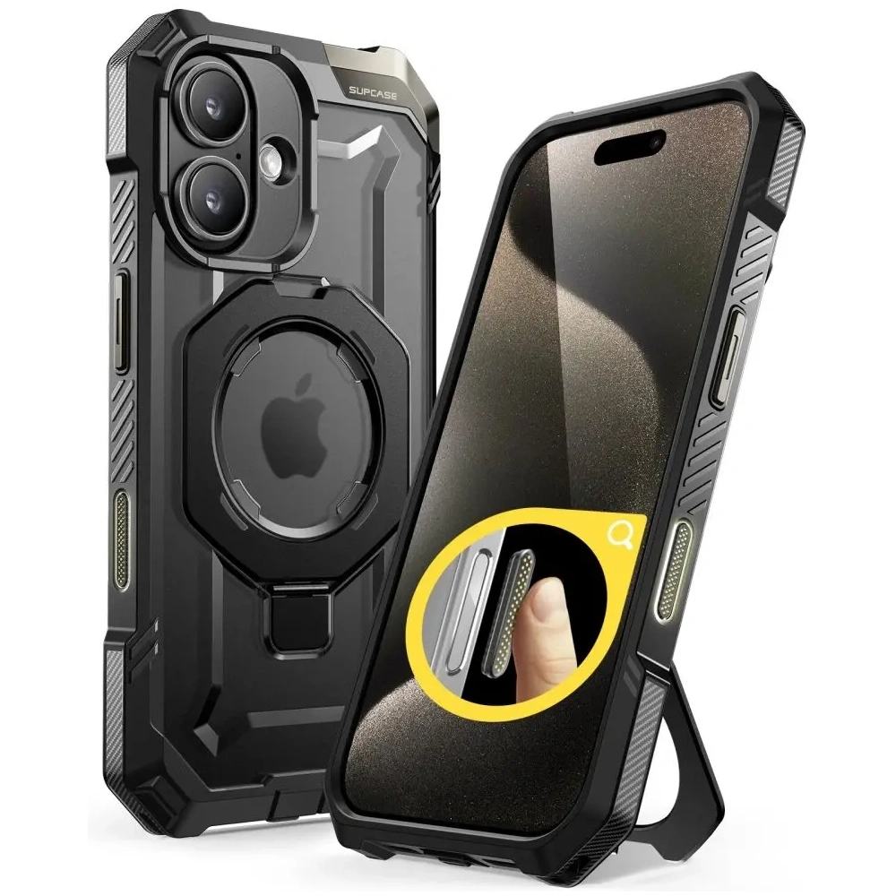 Hurtownia GSM - Supcase Unicorn Beetle Grip Mag MagSafe Apple iPhone 16 Černá - SPC452 - {ean13} - Hurt