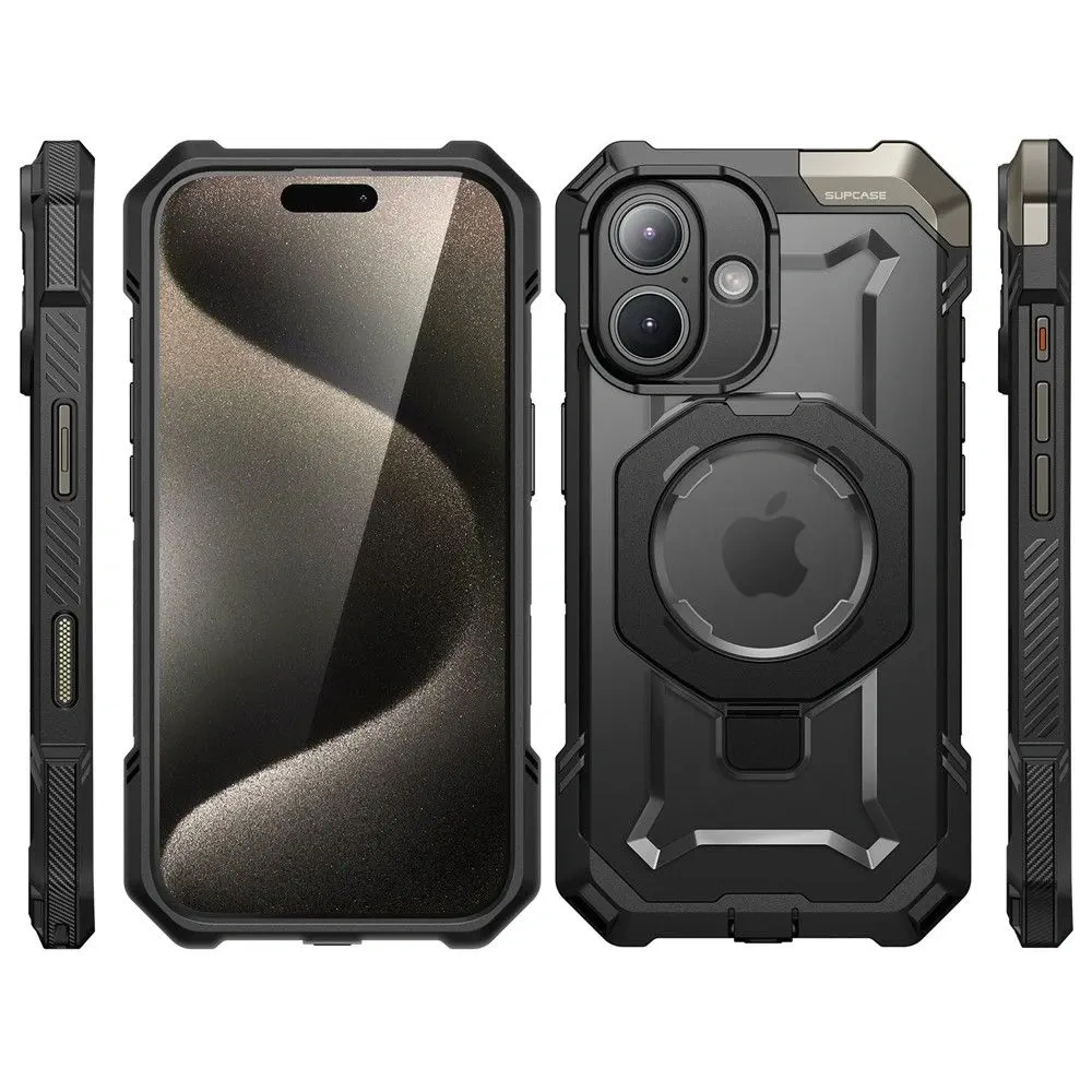 Hurtownia GSM - Supcase Unicorn Beetle Grip Mag MagSafe Apple iPhone 16 Černá - SPC452 - {ean13} - Hurt