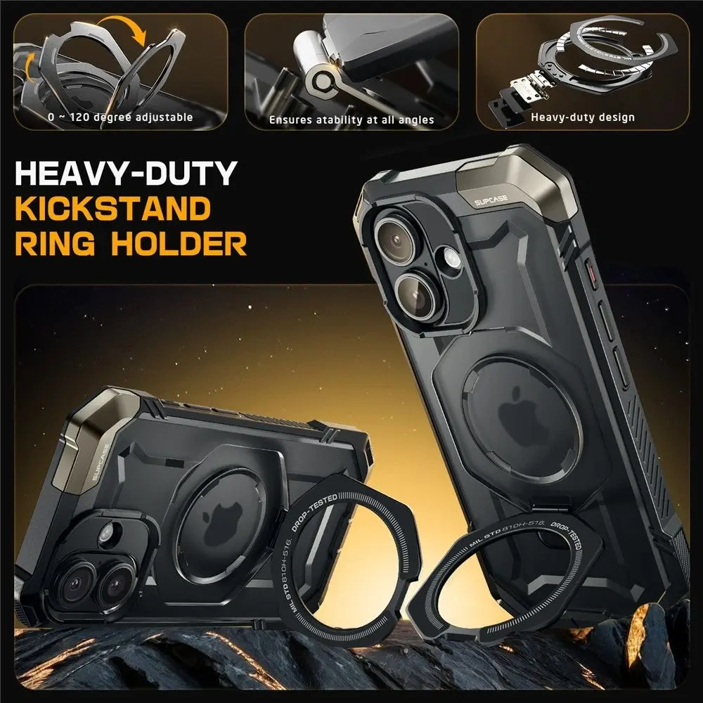 Hurtownia GSM - Supcase Unicorn Beetle Grip Mag MagSafe Apple iPhone 16 Černá - SPC452 - {ean13} - Hurt
