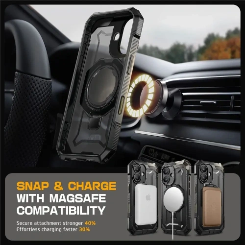Etui Supcase Unicorn Beetle Grip Mag MagSafe Apple iPhone 16 Black