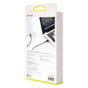 Hurtownia GSM - USB-Kabel zu DC 3,5mm Baseus Cafule, 2A, 1m (schwarz-grau) - BSU1046BLKGRY - {ean13} - Hurt
