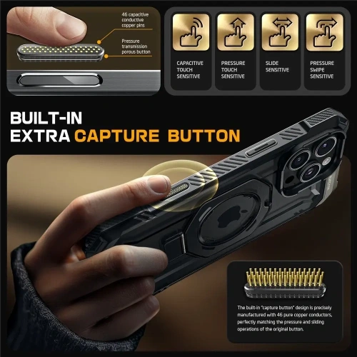 Etui Supcase Unicorn Beetle Grip Mag MagSafe Apple iPhone 16 Pro Black