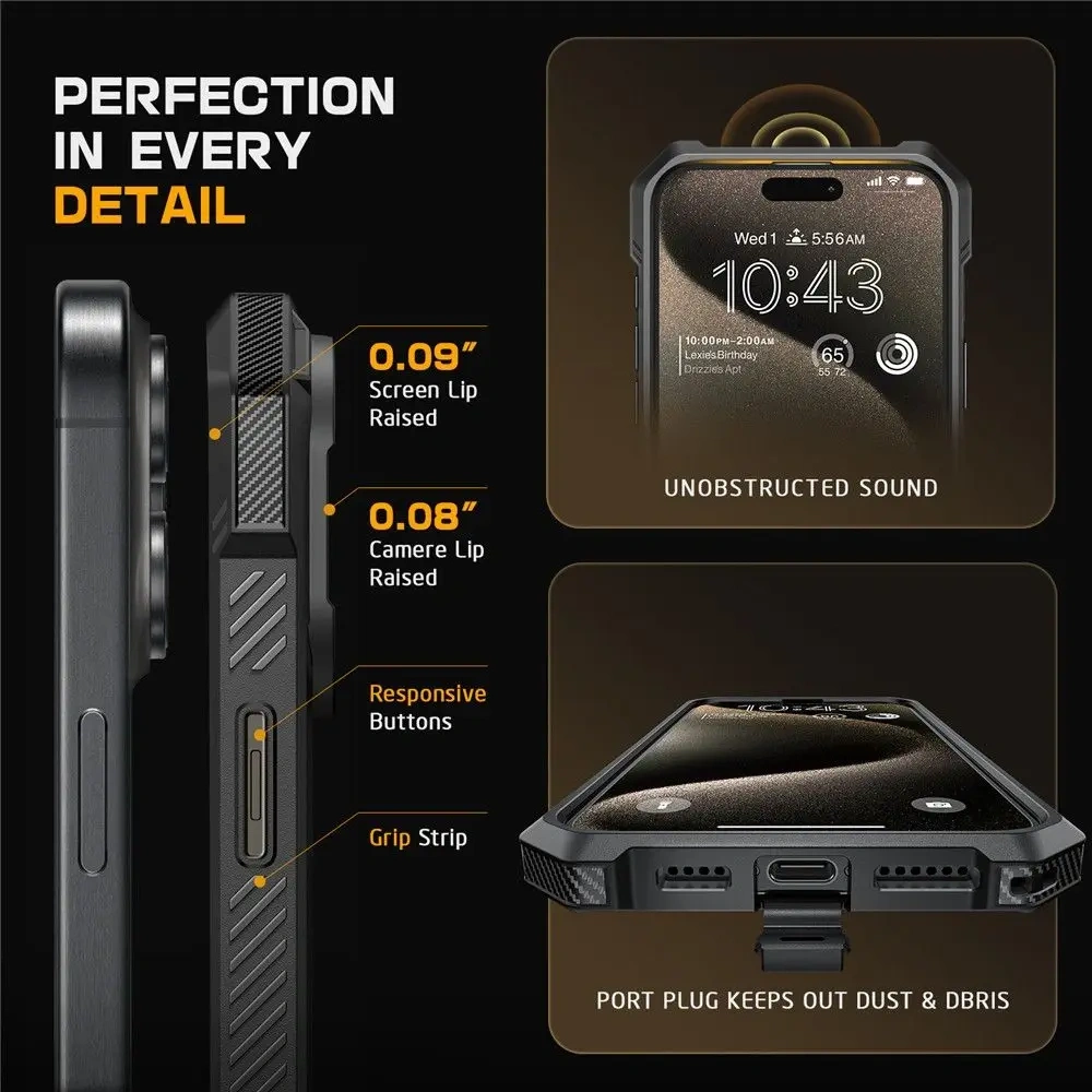 Hurtownia GSM - Supcase Unicorn Beetle Grip Mag MagSafe Apple iPhone 16 Pro Černá - SPC458 - {ean13} - Hurt