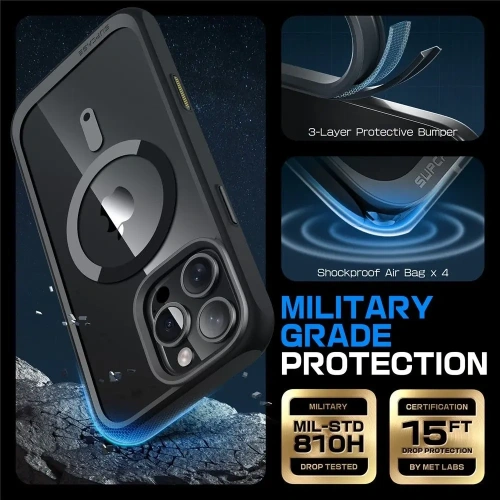 Etui Supcase Unicorn Beetle Mag MagSafe Apple iPhone 16 Pro Black