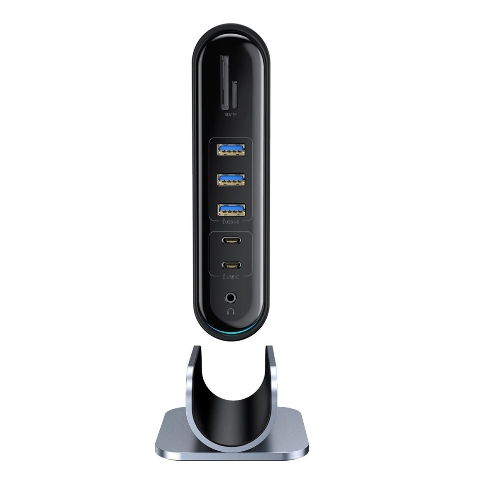Wholesale Baseus Working Station Multifunctional Type-C HUB Adapter (CN+UK+EU) Dark gray - BSU1047 - {ean13} - Hurt
