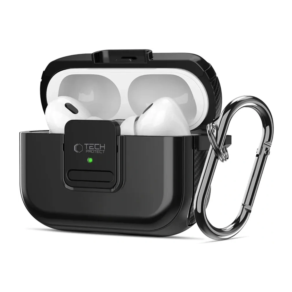 Hurtownia GSM - Tech-Protect Defender Hook MagSafe Apple AirPods Pro 1 / 2 Schwarz - THP3244 - {ean13} - Hurt