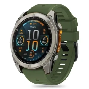 Pasek Tech-Protect Silicone Line Garmin Fenix 5x / 5x Plus / 6x / 6x Pro / 7x / 8 51mm Military Green