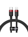 Hurtownia GSM - Kabel USB-C do Lightning PD Baseus Cafule, 18W, 1m (czarno-czerwony) - BSU1048BLKRED - {ean13} - Hurt