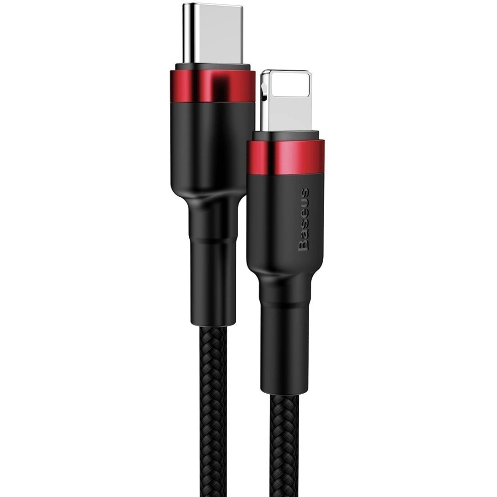 Wholesale Baseus Cafule Cable Type-C to iP PD 18W 1m Red+Black - BSU1048BLKRED - {ean13} - Hurt