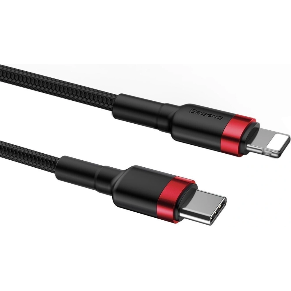 Wholesale Baseus Cafule Cable Type-C to iP PD 18W 1m Red+Black - BSU1048BLKRED - {ean13} - Hurt