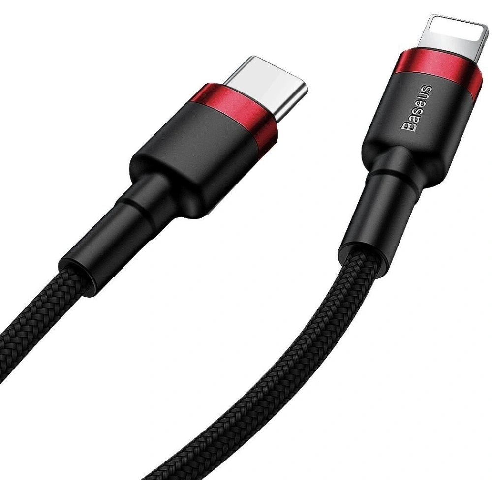 Wholesale Baseus Cafule Cable Type-C to iP PD 18W 1m Red+Black - BSU1048BLKRED - {ean13} - Hurt
