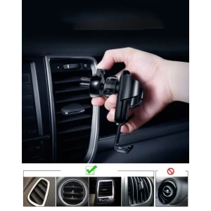 Uchwyt samochodowy na kratkę Baseus Gravity Car Mount SUYL-01 czarny