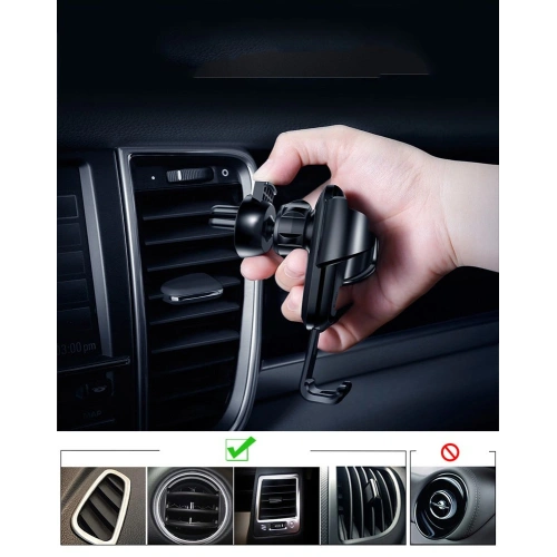 Uchwyt samochodowy na kratkę Baseus Gravity Car Mount SUYL-01 czarny