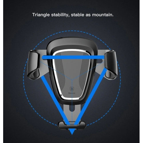 Uchwyt samochodowy na kratkę Baseus Gravity Car Mount SUYL-01 czarny