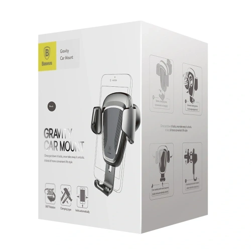 Uchwyt samochodowy na kratkę Baseus Gravity Car Mount SUYL-01 czarny