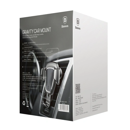 Uchwyt samochodowy na kratkę Baseus Gravity Car Mount SUYL-01 czarny